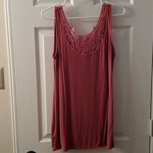 A Pea In The Pod Orange Maternity Tank Top